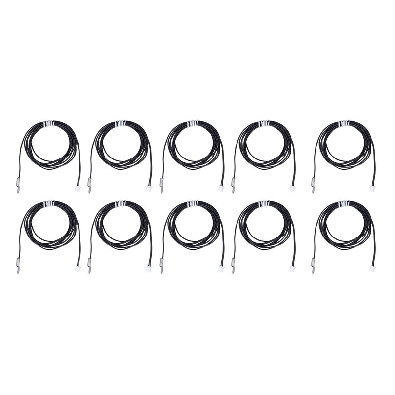10Pcs Temperature Sensor Probe NTC Thermistor Temp Transducer Cold Pressed