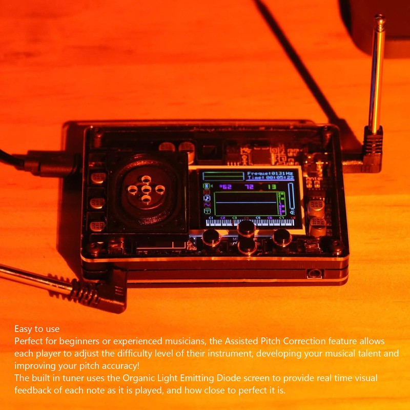 Theremin for Beginners, Colour Display, Over 70 Voices, Standalone Speakers