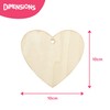 THE TWIDDLERS - 50 Blank Wooden Hearts for Crafting with