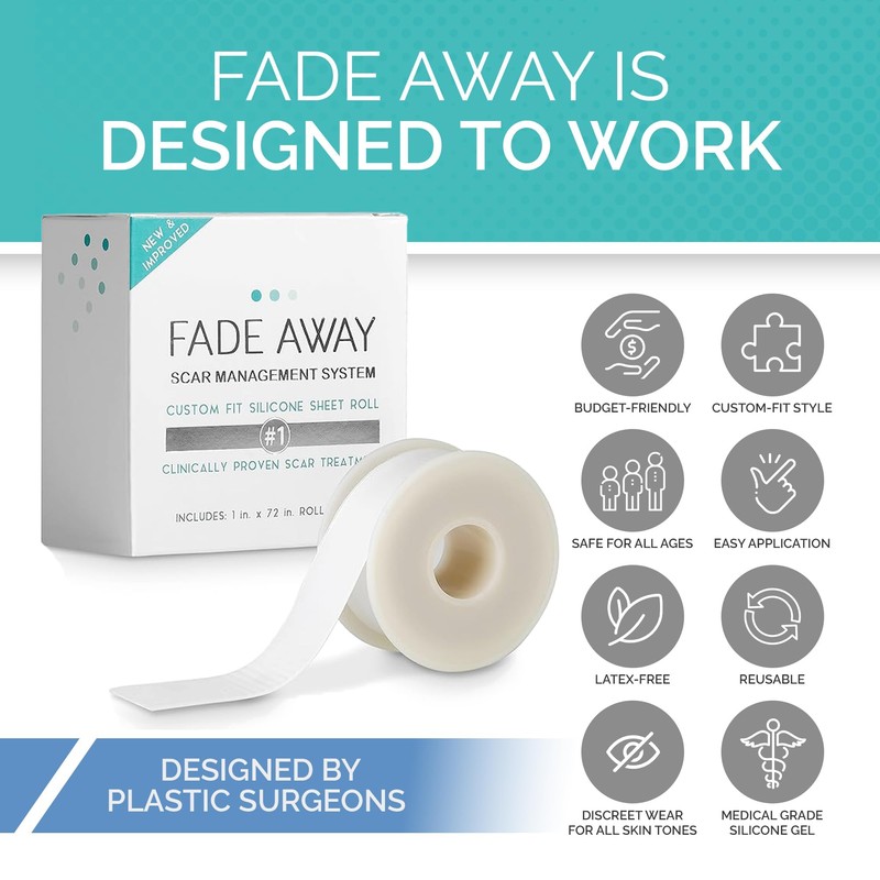 Fade Away Scars - Original Silicone Scar Sheeting Roll- Custom