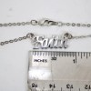 Stravina FAITH NEW Name Silvertone Rhinestone 14.5" w 4.5" Multi