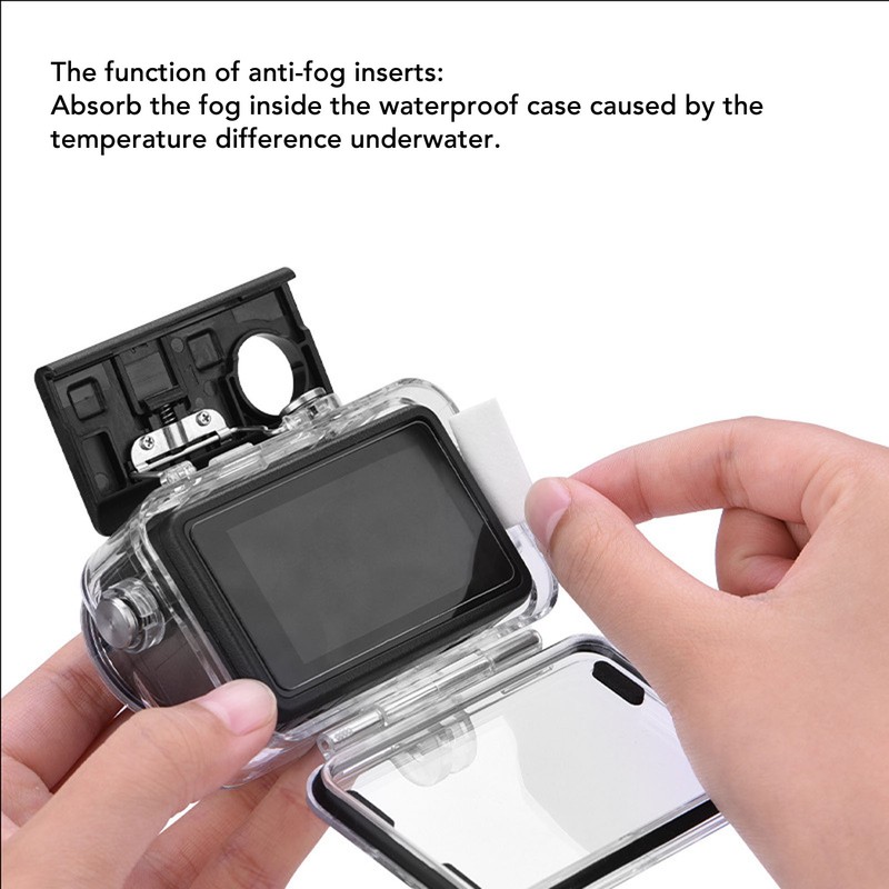 Action Camera Waterproof Case Underwater Protective Housing Case Compatible for