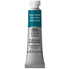 Winsor & Newton Professional Water Colour Paint, 0.17-oz Tube, Aqua Green