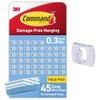 Command - Miniclips transparentes para luz, 45 clips, 54 tiras