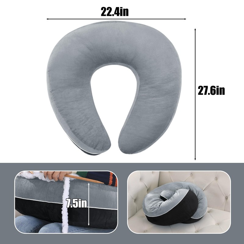 HOMBYS Crochet Pillow for Lap Support,Gaming Pillow for Lap,Lap Pillow