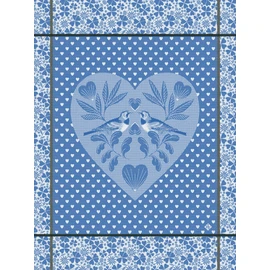 Le Jacquard Français Amour Celeste 27449 Tea Towel 80 x 60 cm Cotton
