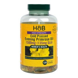 Holland & Barrett Holland & Barrett High Strength Cold Pressed Evening Primrose Oil 1500mg 120 Capsules