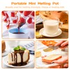 Mini Chocolate Melting Pot, Chocolate Fondue Fountain, 8.79OZ Warmer Machine