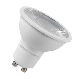 Crompton Lamps LED GU10 Spotlight 5W Thermal Plastic 3000K Warm White 38° Clear (50W Eqv)