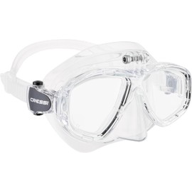 CRESSI Action Cam MaskClear/Clear - Unisex Reduced Volume Dive Mask with Action Cam Mount, Transparent/Transparent, One Size