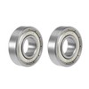 sourcing map Deep Groove Ball Bearings R8ZZ Shielded Bearings 1/2