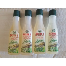 JALOMA 4 PACK JALOMA OIL 3 OLIVE, ALMOND & CASTOR NATURAL MOISTURE FOR SKIN & HAIR