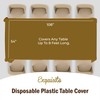 4-Pack Gold Plastic Table Cloth - 54In. x 108In. Disposable