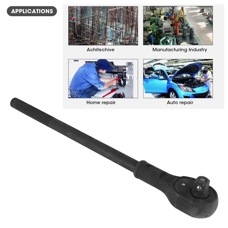 Keenso 3/4 Inch Ratchet Heavy Duty Drive Ratchet Wrench Lengthened