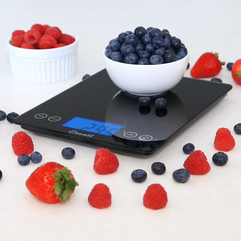 Escali 2210IB ArtiXL Extra-Large Glass Digital LCD Display Kitchen Scale,