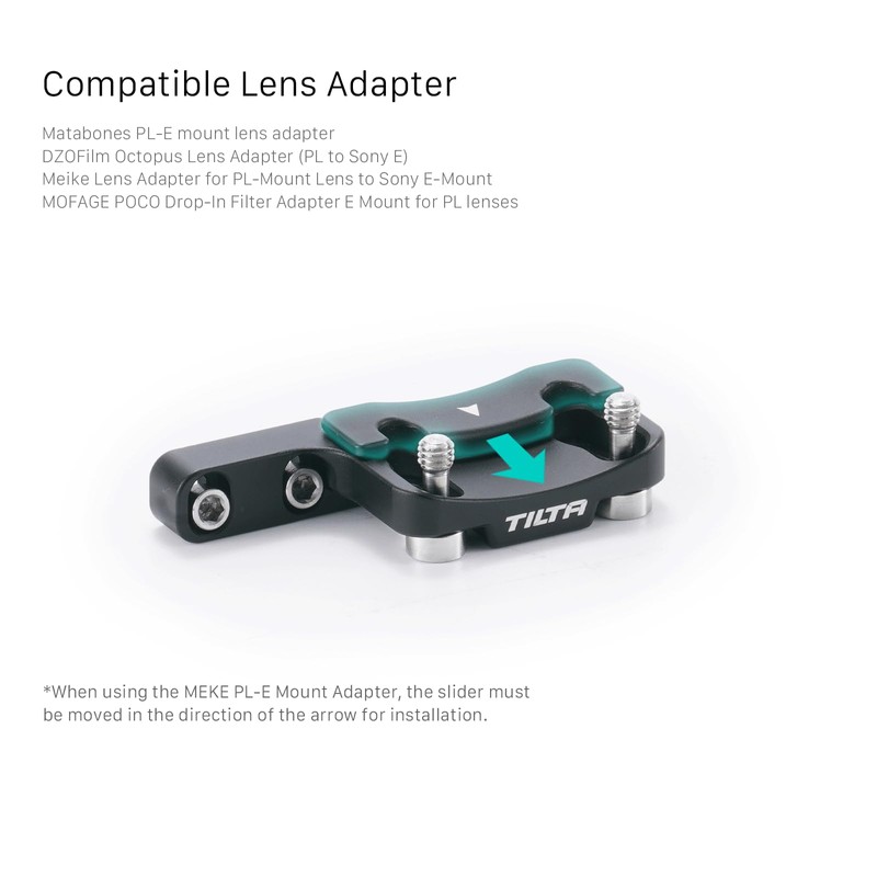 TILTA PL Mount Lens Support Compatible with Sony FX3 FX30