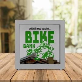 Bike Bank Money Box in Black on the Theme of Motorcycle Buying and Motorcycling Beautiful Money Box Gift for Money Foxes Who Like a Biker's Dreams or Their Own Dream