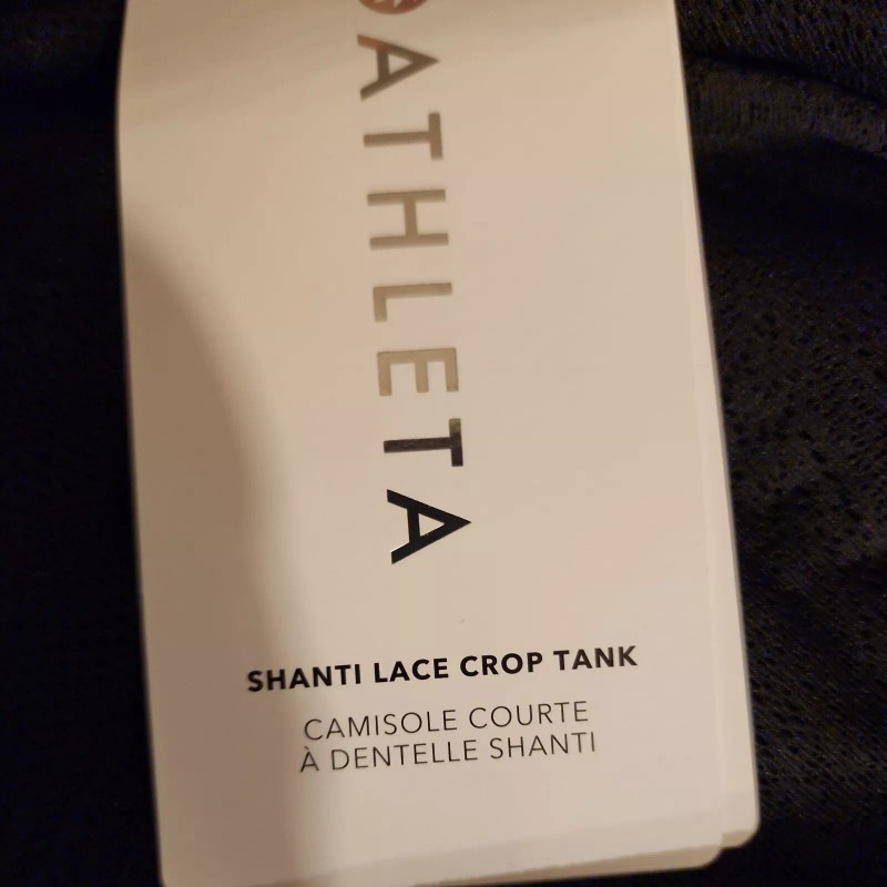 Athleta NWT Athleta Shanti LACE Crop Tank Top Size 1X