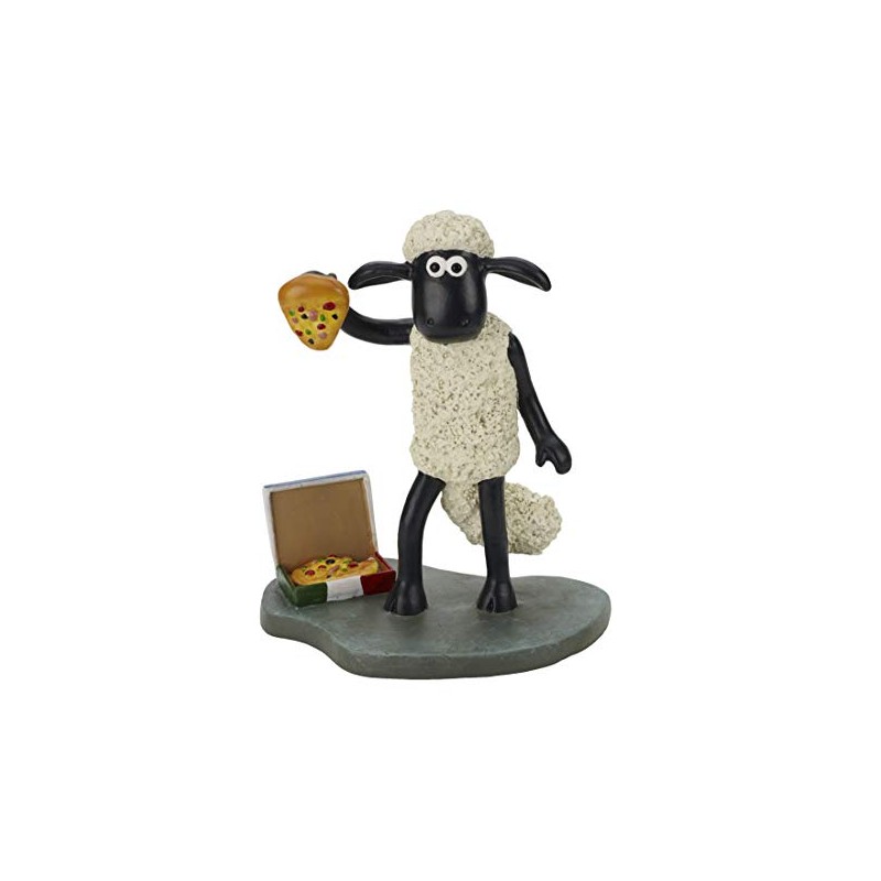 La Hacienda Shaun The Sheep With Pizza Garden Décor Ornament