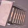 Double-ended Makeup Brush Set with Velour Storage Bag, 7 Counts/set