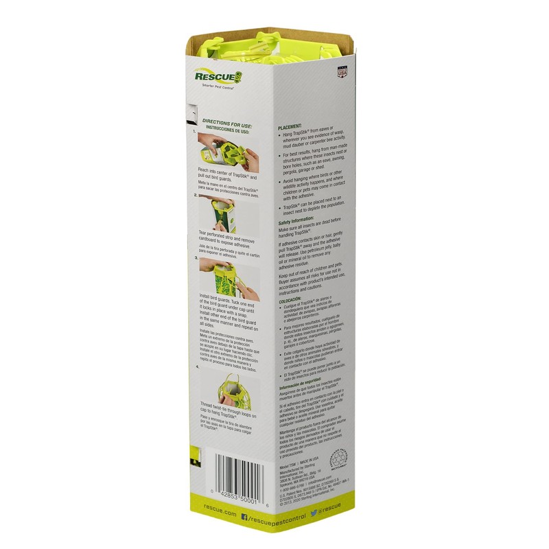 RESCUE! VisiLure® TrapStik for Wasps, Mud Daubers, Carpenter Bees –