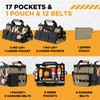 Goovilla Tool Bag 15.5 Inch with 1 Pouch | 17-Pocket