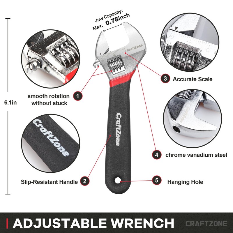 10PC Pliers and Wrench Set with Storage Rack – Includes