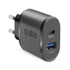 Travel Charger 1 USB 2.1 A + Type C Outp