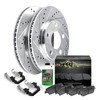 Hart Brakes Rear Brakes and Rotors Kit |Rear Brake Pads|