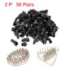 sourcing map JST-SM Female Connector Housing Crimp Connector 2 Pin