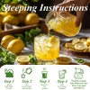WT WEETEE Lemon Balm Tea Bags, 100 Count Pure Lemon