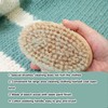 2PCS Set Sweater Cleaning Shaver Set Oval Beech Wood Bristle
