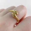Cybche Boho Hug Hand Ring Gold Hug Hand Open Ring