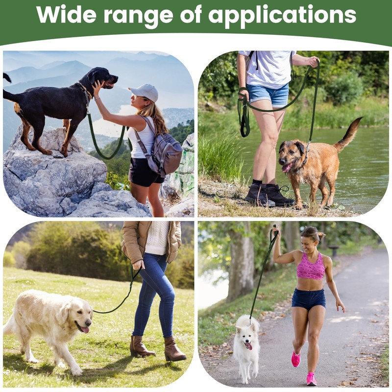 HAPPY HACHI Dog Training Lead, Long Line Nylon Leash for