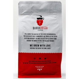 Barbarossa Velvety Cream Anchor Blend Coffee - Natural Premium Quality Handcrafted Gourmet Espresso - Medium Dark Roast Coffee Beans - Low Acidity Chocolate Nutty Aroma Whole Bean Coffee