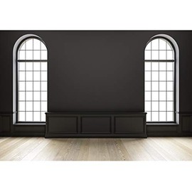 Yeele 10x8ft Empty Room Backdrop Modern Classic Wooden Floor Interior Decor Office Background for Photography Living Room Interior Decor Video Conferencing Background Wallpaper