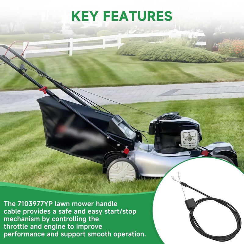 Cutetool 7103977YP Bail Cable Suitable for Briggs & Stratton and