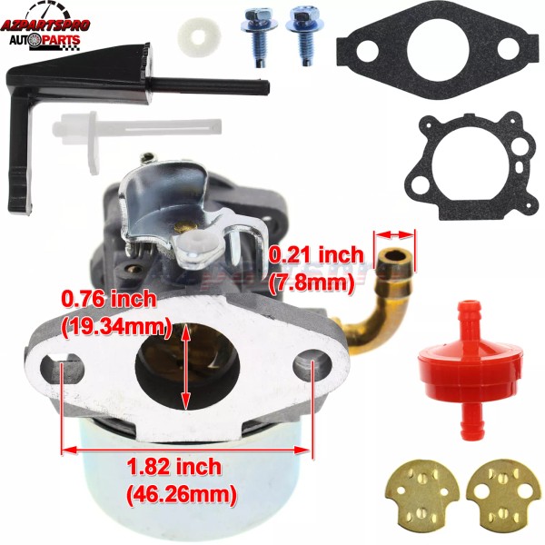 Carburetor For B&S Craftsman Tiller Intek 190 6HP 206 5.5hp
