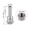 sourcing map 304 Stainless Steel Hose Barb Fitting Coupler, 10mm