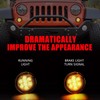 DKMGHT Turn Signal Lights Smoked Lens for Jeep Wrangler 2007-2018