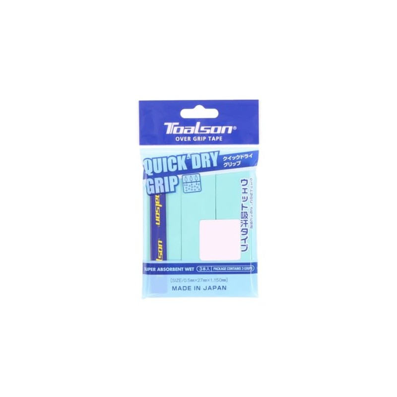 Toalson 1ETG223 GR Tennis Badminton Grip Tape QUICK DRY GRIP