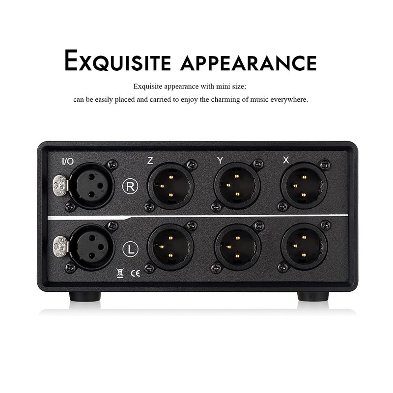 Nobsound 1-IN-3-OUT XLR Audio Switch, Balanced Audio Converter, 3-Way Stereo