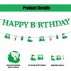 BOXOB 2pcs Golf Happy Birthday Banner, Pre-Strung Glitter Golf Ball