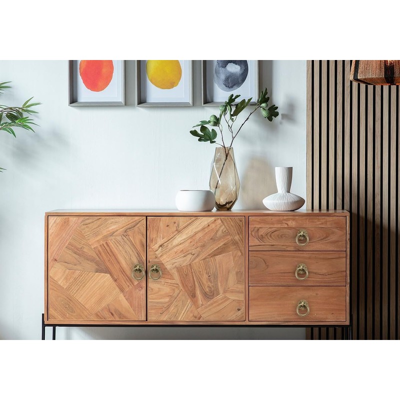 Savagrow 6pcs Antique Brass Drop Ring Pulls Vintage Round Pull