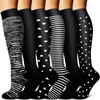 BLUEENJOY Copper Compression Socks for Women & Men (6 pairs)