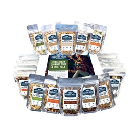 Harmony House Trail Ready Gourmet Soup and Chili Pack – 18 Count Variety Pack, Resealable Zip Pouches, For Cooking, Camping, Emergency Supply and More