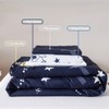 PERFEMET Twin Comforter Set 4 Piece Kids Space Rockets Comforter