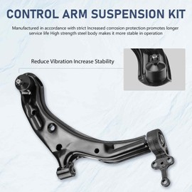 8pc Front Lower Control Arms Suspension Kit Fit for Nissan Sentra 2001 2002 2003 2004 2005 2006 with Ball Joints Assembly Sway Bar Links Tie Rod Ends