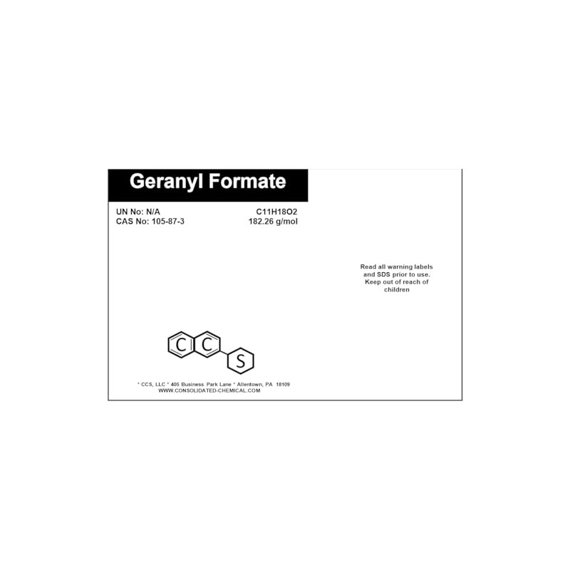 Geranyl Formate High Purity Aroma Compound 30ml (1 fl oz)