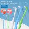 10PCS Soft Single Tufted Toothbrushes for Braces Detail Cleaning, Interspace